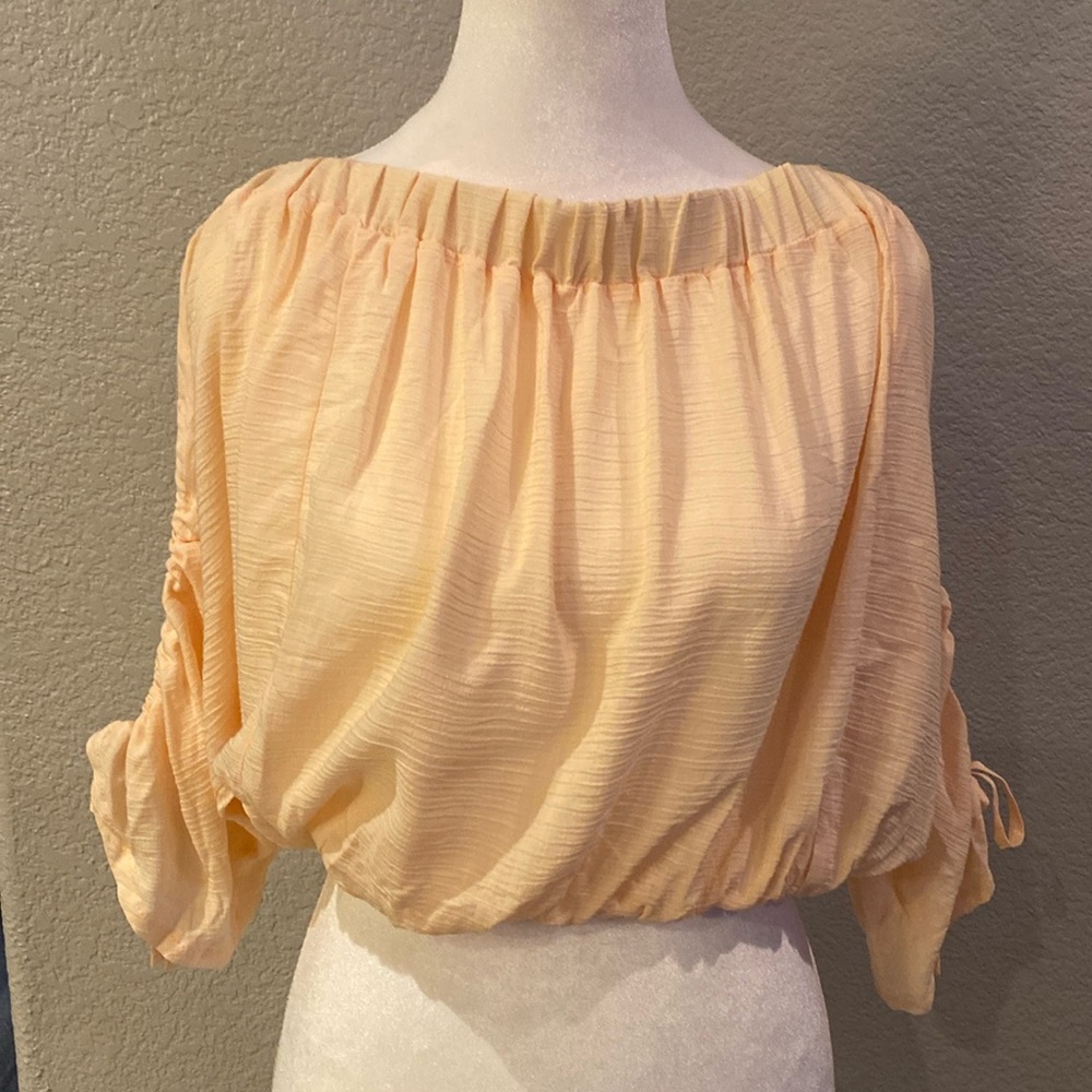 ASOS design boho off the shoulder crop top size 6